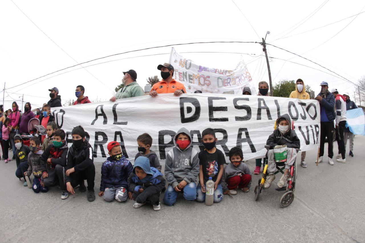 Marcha conjunta de tomas de tierras a Plaza de Mayo en reclamo de tierras para vivir