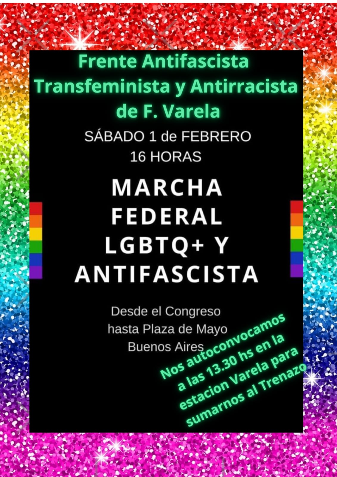 FRENTE ANTIFASCISTA, ANTIRACISTA y TRANSFEMINISTA EN FCIO VARELA