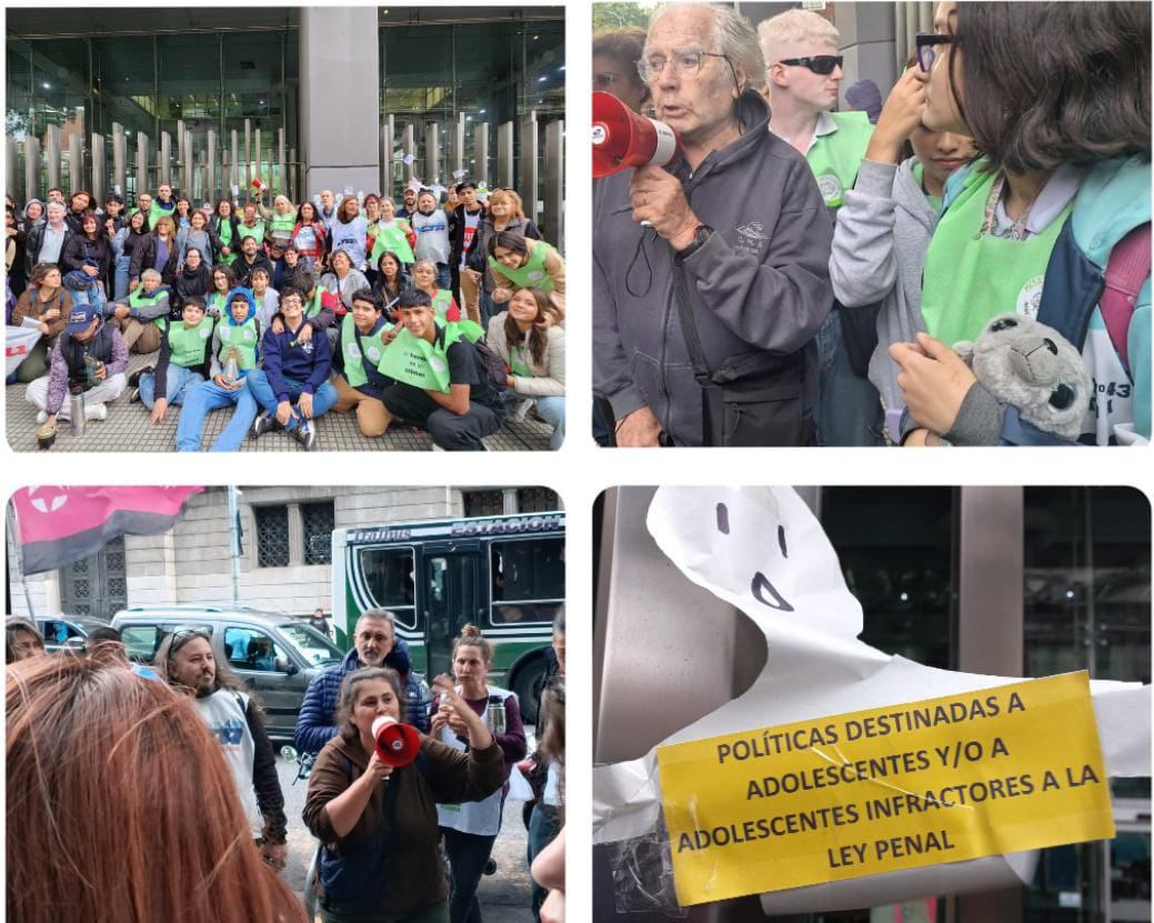 LA MESA DE ARTICULACION DE NIÑEZ SE MOVILIZÓ AL CONGRESO NACIONAL SOLICITANDO SE GARANTICEN DERECHOS DE LOS PIBES Y PIBAS