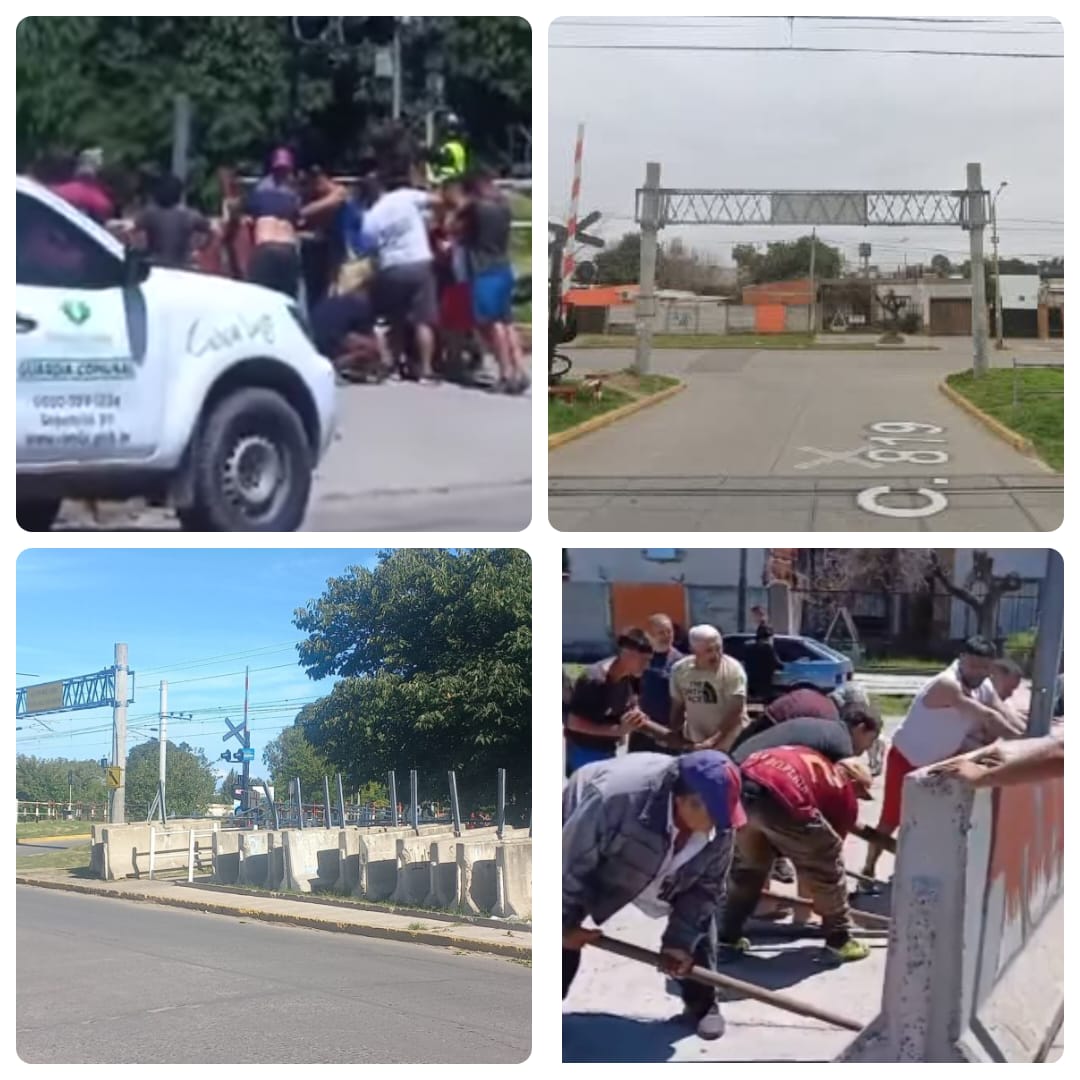 LA JUSTICIA FEDERAL ORDENO CERRAR EL PASO A NIVEL DE BARRIO SANTA MARTA Y LOS VECINOS LO ABRIERON